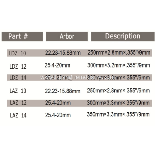 Lightning - Series Special Designed Turbo Diamond Blade